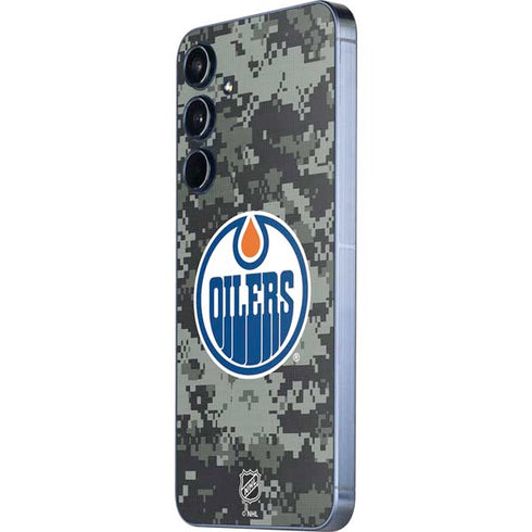 NHL Edmonton Oilers Camo Galaxy A35 5G Skin